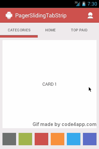 手指滑动切换页面