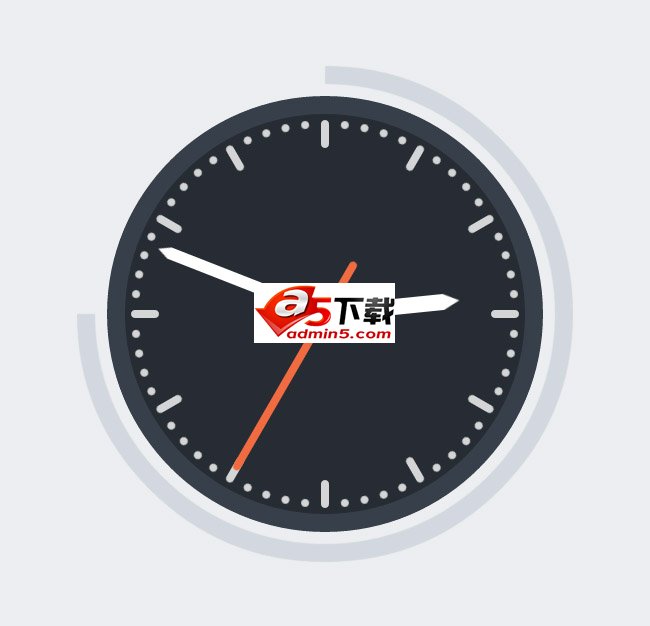 纯CSS3实现圆盘时钟动画