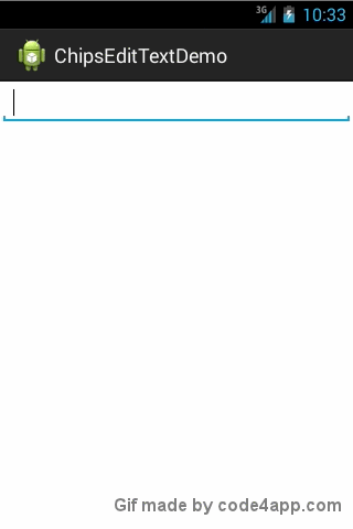 Chips Edit Text