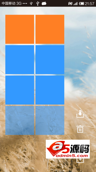 仿Win8的metro的UI界面源码