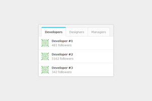 CSS3实现Tab菜单小工具