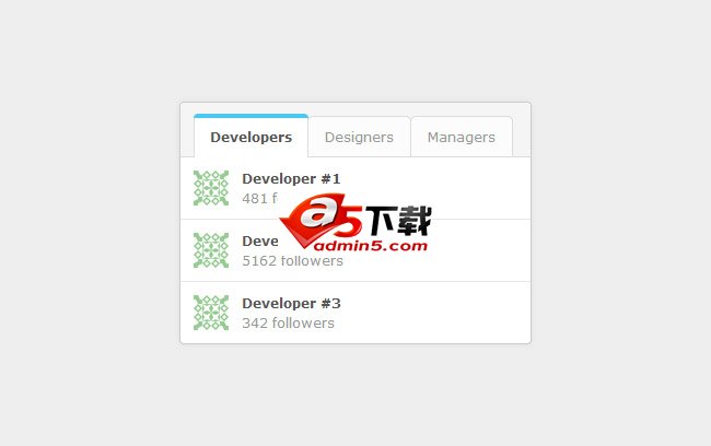 CSS3实现Tab菜单小工具