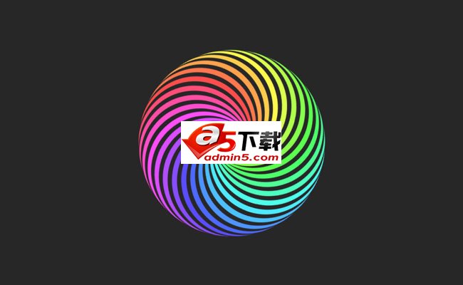 HTML5立体圆环旋转动画