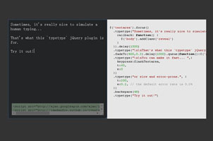 jQuery模拟键盘打字插件typetype