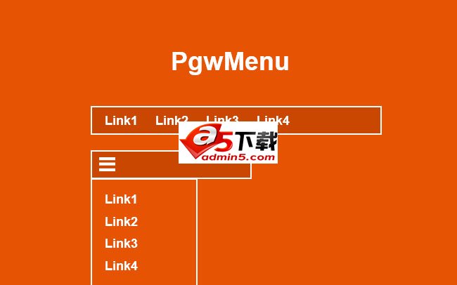 jQuery响应菜单插件PgwMenu