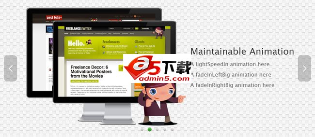 jquery+css3动画幻灯片代码