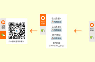 带微信二维码的QQ客服代码