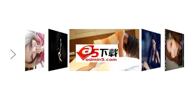 jquery点击斜切图片展开动画效果