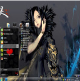 剑灵游戏美女电脑主题 win7版