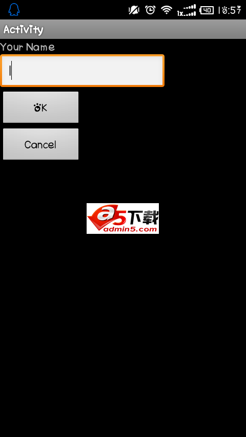 用户界面之重写onKeyDown方法源码