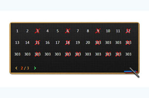 jquery animated滑动切换分页显示代码
