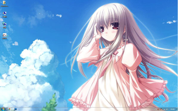 Eden诗音win7主题