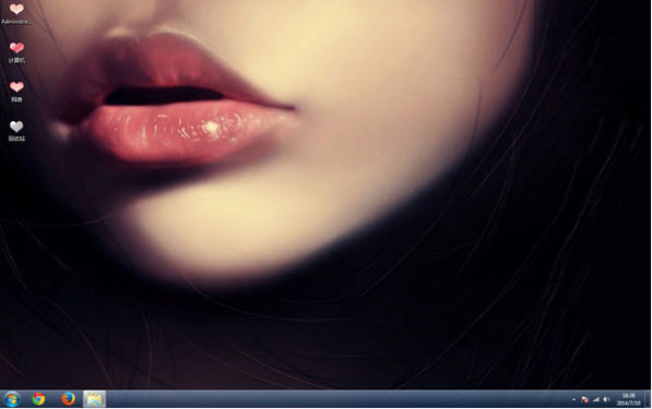 娇艳美唇电脑主题