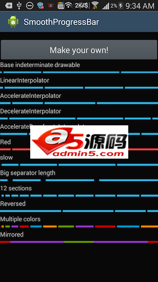 多种样式的进度(Progress)效果