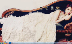 美女崔雪莉电脑主题 win7版