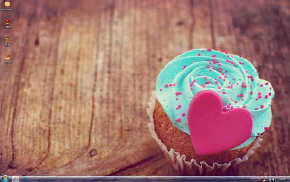 美味小蛋糕win7主题
