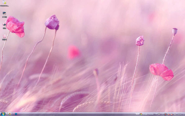 唯美粉嫩花朵电脑主题