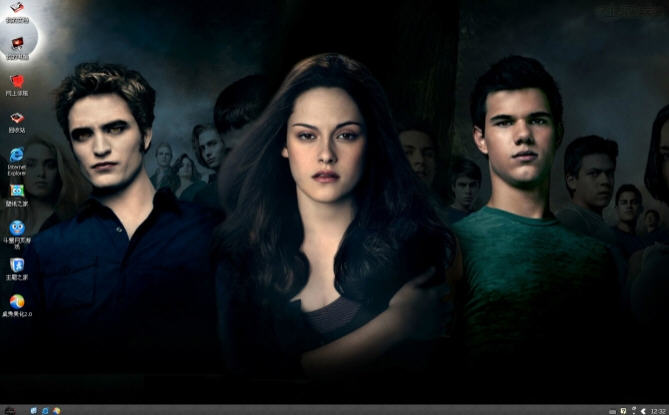 暮光之城3月食电脑桌面 xp版