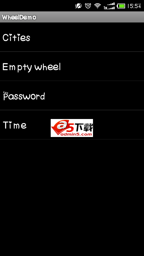 滚动时间控件效果