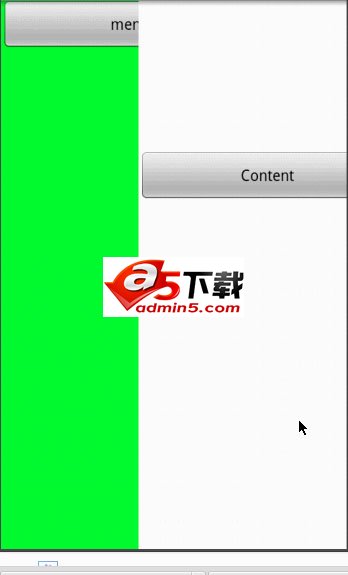 仿印象笔记抽屉菜单效果