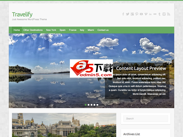 室wordpress汉化版响应式主题