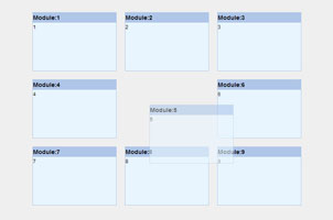 jquery拖动排列布局代码