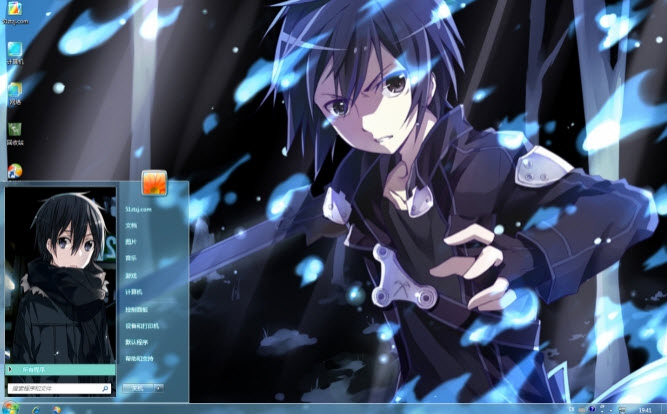 剑神域桐人电脑主题