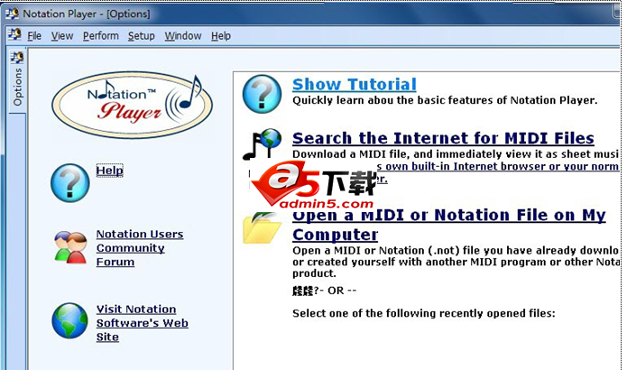 notation player(midi、KAR、NOT播放器)