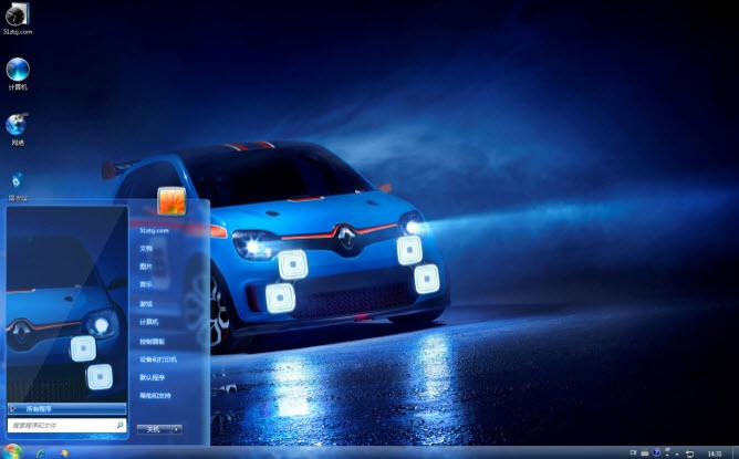 雷诺概念车电脑主题