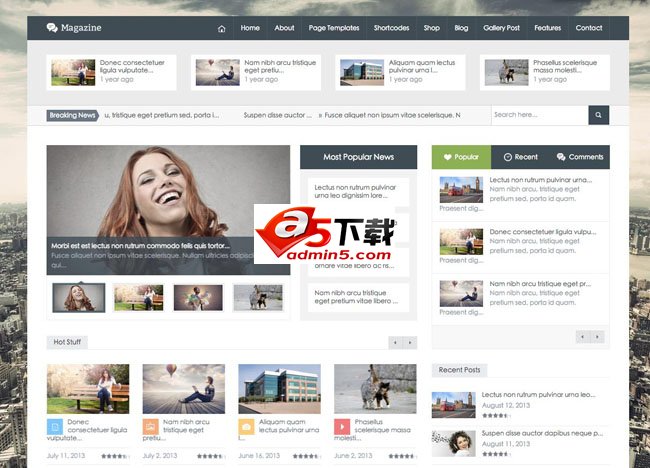 Magazine wordpress主题