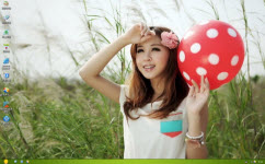 清纯养眼美女电脑主题 xp版