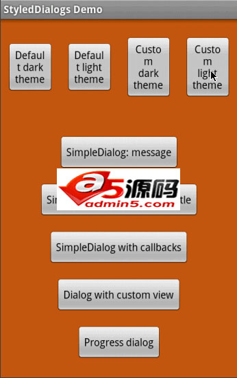Dialog对话框案例效果源码