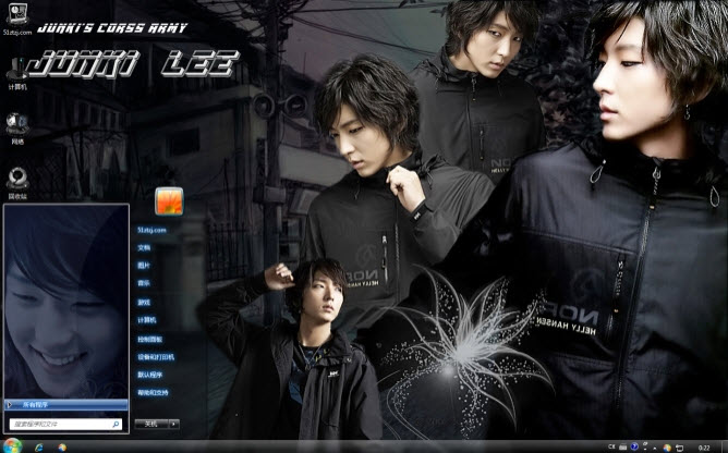 美男李准基电脑主题 win7版