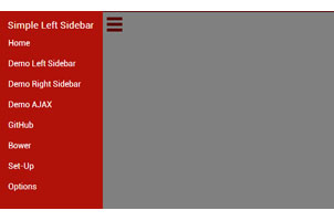 jQuery手机网站左侧导航菜单