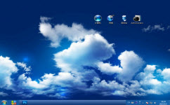湛蓝天空电脑主题 win7版