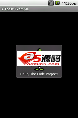 Toast实用用户提醒框案例