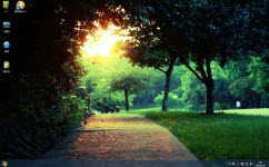 林荫小道电脑主题 win7版