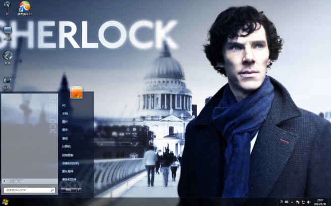 夏洛克电脑主题 win7版
