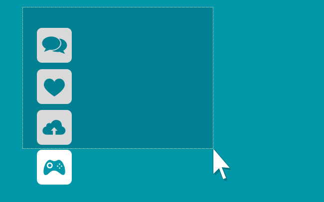 Jquery仿windows桌面图标选中效果