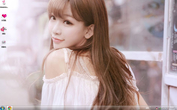 粉红女郎陈潇电脑主题