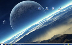 奇幻星空电脑主题 xp版