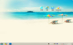 海边吹风电脑主题 win7版