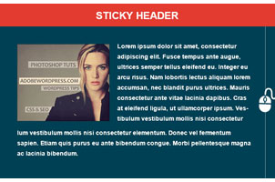 jQuery鼠标滚动隐藏顶部标题