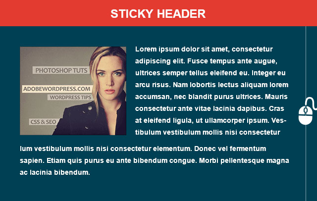 JQuery鼠标滚动隐藏顶部标题