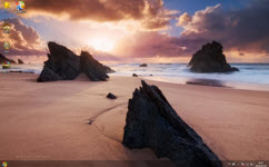  海岛风光电脑主题 win7版