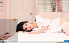 性感胡辰美女电脑主题 win7版
