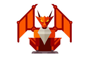 纯css3制作喷火龙图片样式代码