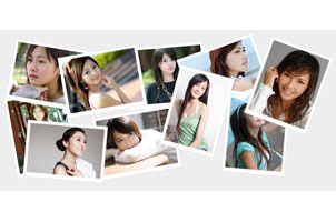 css3 transform属性相册图片墙代码