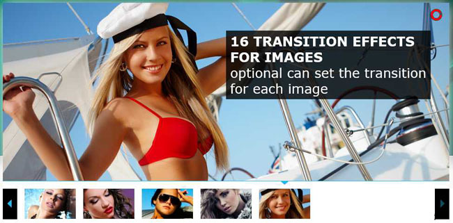 jQuery百叶窗图片切换轮播效果代码