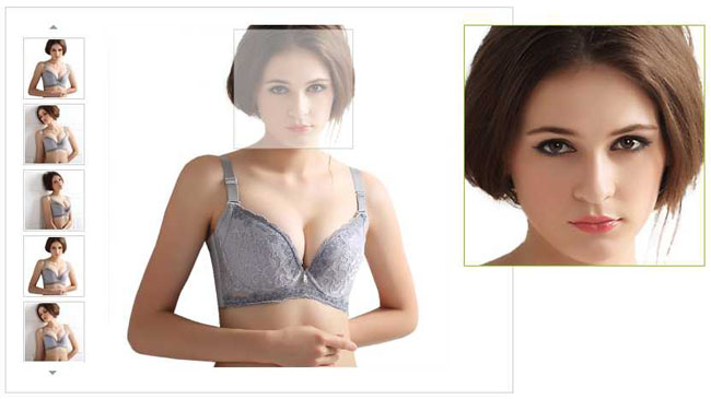 JS商品图片局部放大效果代码